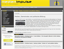 Tablet Screenshot of medienimpulse.at